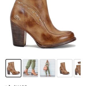 Brown Leather Ankle Boots